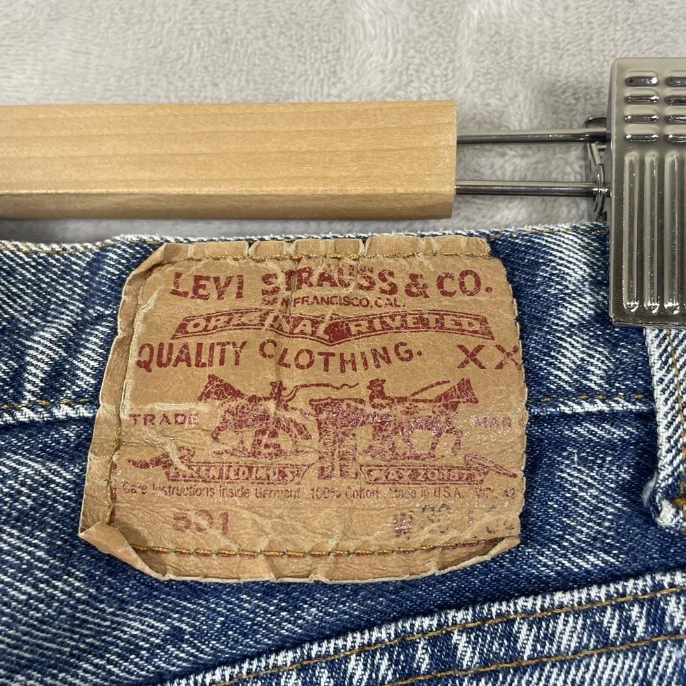 Vtg 80s Levis 501 Jeans Mens 30x34 (fit 30x33) Acid Wash 501-0604 USA Button Fly